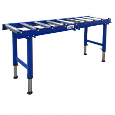 Heavy-Duty 9 Roller Table Tools-Bases & Stands Adjusts height from 25-19/32"  to 43-5/16"