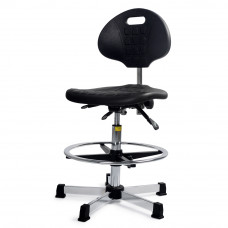 ESD PU Lab Cleanroom Chair with Footrest High Bench adjustable 20"-31"