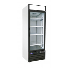 Valpro 23 cu. ft. Stainless Steel Single Glass Door Refrigerator