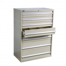 Industrial Modular Drawer Cabinet 40 1/4" x 22 1/2" x 57" 7 Drawers