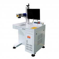 Desktop Fiber Laser Marking Machine 30W with Monitor EZ Cad FDA