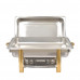 8QT.Gold-plated Square Stainless Steel Chafers, Chafing Dish