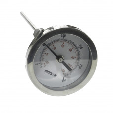 Bimetal Thermometer 4 In. Dial 0 to 250 °F Adjustable Connection