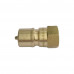 3/8" NPT ISO B Hydraulic Quick Coupling Brass Plug 2610PSI