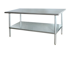 72"x30" 16Ga Stainless Steel 304 Commercia Kitchen Worktable 600Lb NSF