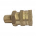 1/4" NPT Hydraulic Quick Coupling Brass Socket 5075PSI Male Thread