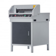 Semi-Auto 17-3/4" Electric Paper Cutter Machine Max.Cutting Height 1-9/16''
