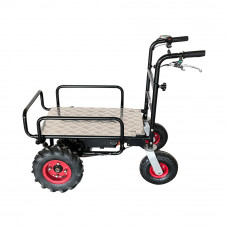 550lbs Utility Cart Electric Powered Cart Wheelbarrow 4 wheels Hand Truck Power
