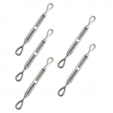 5pcs 5/16”×4.5” Stainless Steel Turnbuckles Eye and Eye