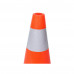 18" Orange PVC Traffic Safety Cone With Reflective Collar HI Grade