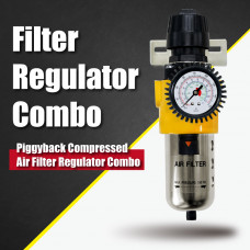 Air Compressor Filter and Air Regulator 1/2" Combo 160 PSI Heavy Duty Air Pressure Regulator Made In Taiwan