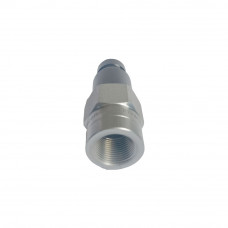 Connect Under Pressure Hydraulic Quick Coupling Flat Face Carbon Steel Plug 4785PSI 1/2" Body 3/4"NPT ISO 16028