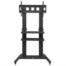 Adjustable Mobile TV Stand TV Cart for 40 to 75in Rolling TV Cart