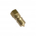 1/4" NPT ISO B Hydraulic Quick Coupling Brass Plug 2900PSI