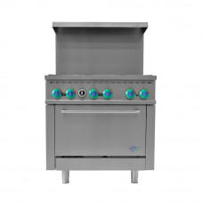 Bolton Tools Bolton Tools 36" Commercial Gas Range 6 Top Burner with 1 Oven - 213,000 BTU