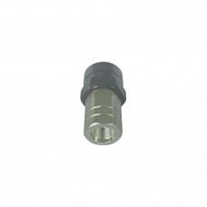 Connect Under Pressure Hydraulic Quick Coupling Flat Face Carbon Steel Socket 4785PSI 3/8" Body 3/4"UNF ISO 16028