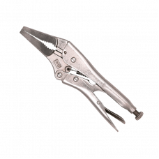 WEDO Long Nose Locking Pliers Wire Cutter, Chrome Vanadium Steel, One-time Die-forged, Heat treatment, 7'' Length