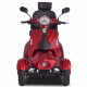 800W Heavy  Duty Mobility Scooter With Four Wheels For Adults & Seniors, Red 60V 20AH Battery