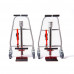 1100lb Aluminum Manual Furniture Mover (Set of 2) 12" Lift Height 94" Strap Length Machinery Mover