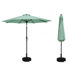 25pcs 9ft Outdoor Marketing Patio Umbrella Crank and Tilt Green