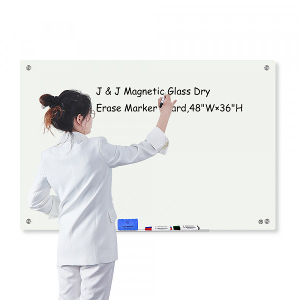 Magnetic Glass Dry Erase Board - 36
