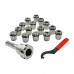 R8 Shank ER40 Chuck with 15 pc Collet Set, 1/8