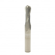 2 mm 1R, Ball End Mill, 2 Flute, Aluminum Alloy, HRC 35, 1/8" Shank, 1/4"Flute(L) ,Made in Taiwan