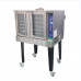 Bolton Tools Single Deck Full Size 208V Commercial Electric Convection Oven ETL 10KW, 3 Phase with Casters & Glass Doors