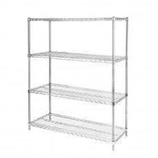 Chrome Wire Shelves 48" x 18" Pack Of 4