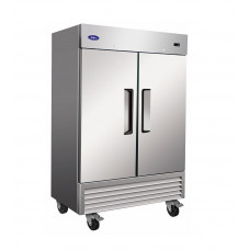 Valpro 49 cu. ft. Stainless Steel Double Solid Door Refrigerator