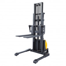 Bolton Tools Bolton Tools 98" High Semi Electric Straddle Stacker with Straddle Legs 2200lbs Capacity, Semi Electric Straddle Stacker with Adj Forks and Legs
