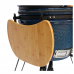 27 Inch Kamado Ceramic Grill Outdoor BBQ With Cart Bamboo Sidetables