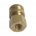1/4" NPT Hydraulic Quick Coupling Brass Socket Plug 5075PSI Female Thread