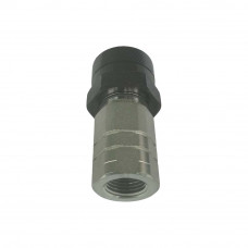 Connect Under Pressure Hydraulic Quick Coupling Flat Face Carbon Steel Socket 4785PSI 3/8" Body 1/2"NPT ISO 16028