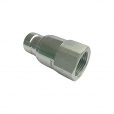 3/4" Body 1"NPT Hydraulic Quick Coupling Flat Face Carbon Steel Socket Plug 3625PSI ISO 16028 HTMA Standard