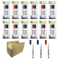 Whiteboard Marker Pen Bullet Tip 3 Colors(Black,Red,Blue) Set of 36