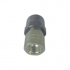 Connect Under Pressure Hydraulic Quick Coupling Flat Face Carbon Steel Socket 4785PSI 3/4" Body 1-5/16"UNF ISO 16028