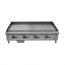 Bolton Tools 48" Commercial Countertop Gas Griddle with Manual Controls-120,000 BTU