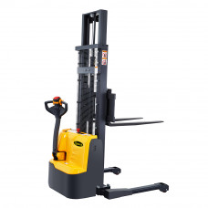 Bolton Tools 118" High Fully Powered-Electric Fixed Leg Stacker with 2200lbs Capacity