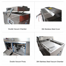 Two-Chamber Vacuum Packaging Machine DZ500/2C with 19-3/4" Seal Bar