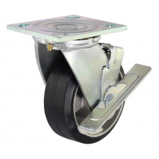 5" Swivel Plate Caster Tread Contact Brake 590lbs Capacity