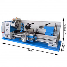 WEISS WBL290F Metal Lathe 11-1/2" x 29" Benchtop Brushless Lathe Variable Speed 50 - 1800 RPM 2HP (1500W) With 6" 3-jaw Chuck