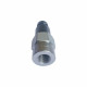Connect Under Pressure Hydraulic Quick Coupling Flat Face Carbon Steel Plug 4785PSI 1/2" Body 1/2"NPT ISO 16028