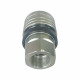 Hydraulic Quick Coupling Carbon Steel Manual Locking Ring Socket 3625PSI 1" BSP