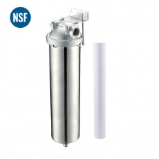 Stainless Steel 304 Filter Housing For 20" Cartridges 1" npt With PP