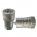 1" NPT Stainless Steel ISO A Hydraulic Quick Coupling AISI316 Socket Plug 2175PSI