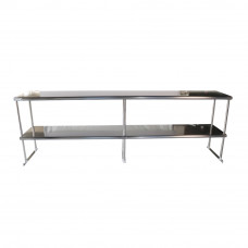 Stainless Steel Double Deck Overshelf - 14