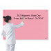 Magnetic Glass Dry Erase Marker Board -24" x 36" -Pink