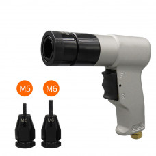 1/4" Pneumatic Rivet Gun Nuts M5 M6 Self-Locking Riveter Air Rivet Nut Tool Automatic Insert Nut Gun 10# 1/4" Screws Installation