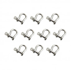 10pcs Anchor Shackle 304 Stainless Steel 3/8” Body Size 7/16" Pin Dia
